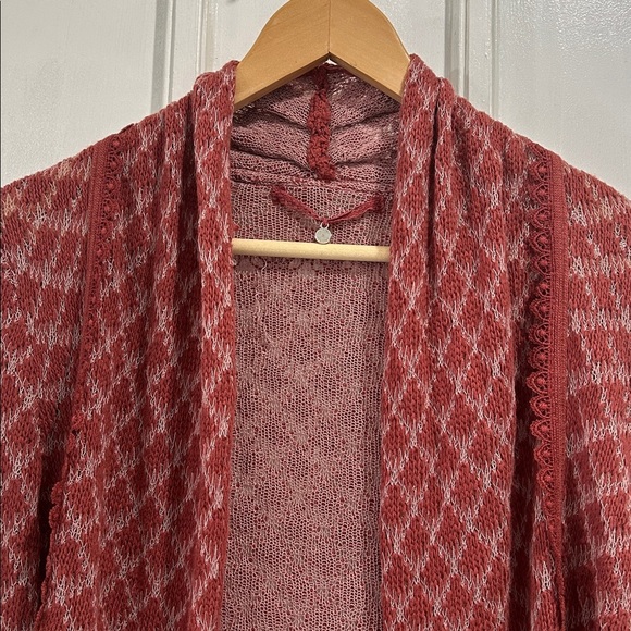 Anthropologie Knitted & Knotted Cotton Cashmere Blend Cardigan Sweater - Medium - Picture 4 of 9